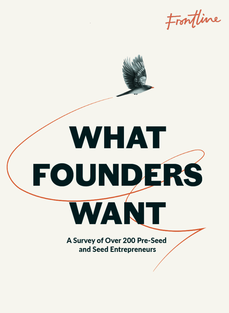 What founders want report cover frontline