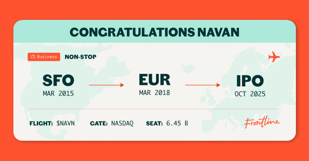 Navan IPO, Frontline Ventures